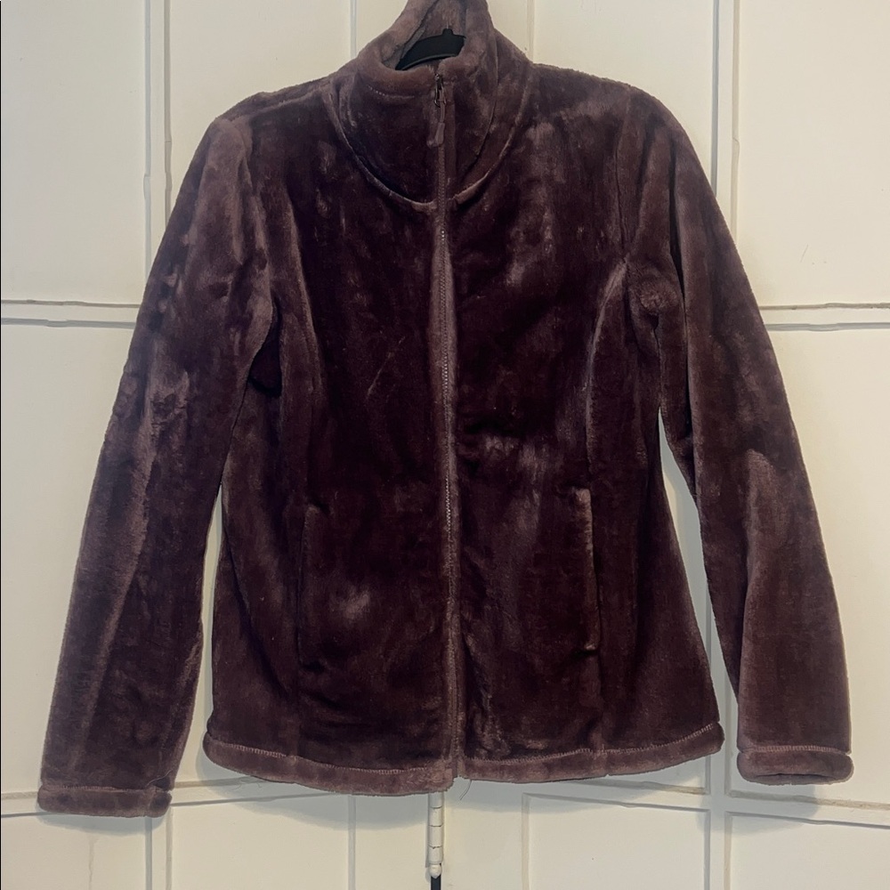 32 Degrees Women's Teddy Jacket in Dark Brown